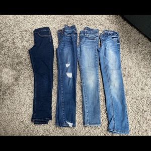 4 pairs of girls jeans, size 8